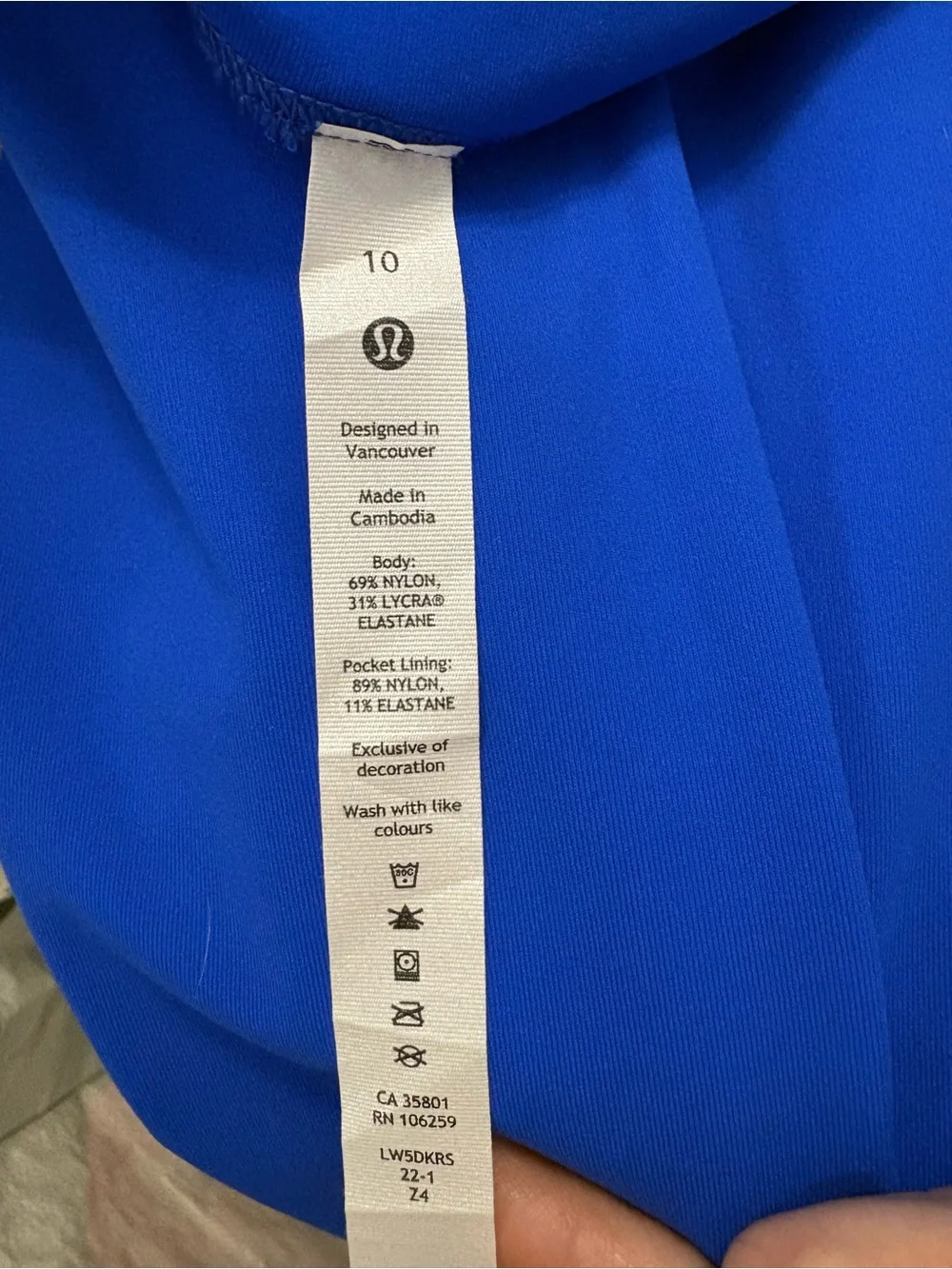 lululemon Swift Speed High-Rise Tight 28” Blue Leggings Size 10